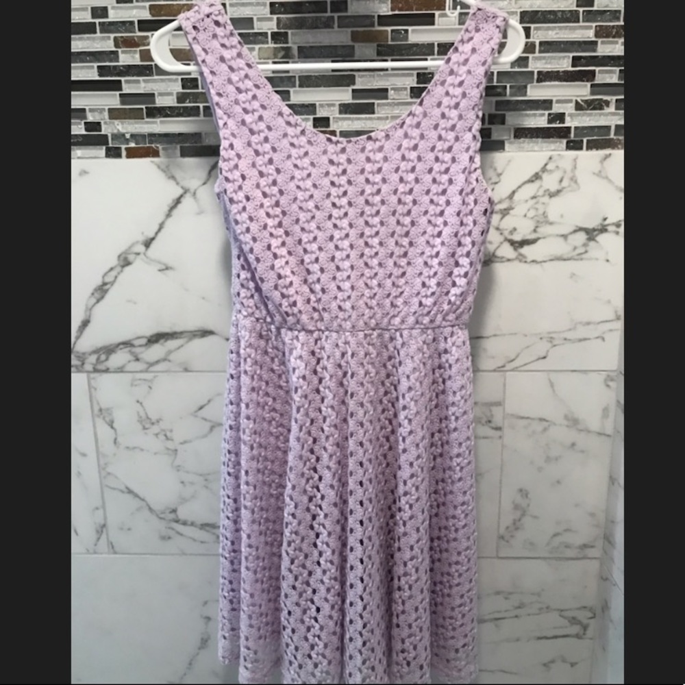 Francesca’s lavender dress